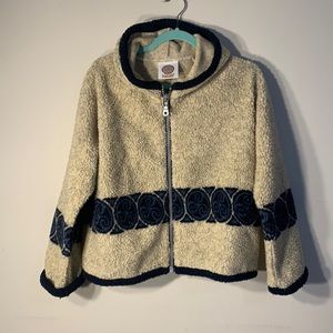 Deadly Zip Up Fleece Fuzzy Hoodie Made in Ireland Size Medium